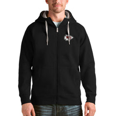 Kansas City Chiefs Antigua Victory Full-Zip Hoodie Black - NFL