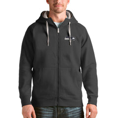 Seattle Seahawks Antigua Victory Full-Zip Hoodie Charcoal - NFL