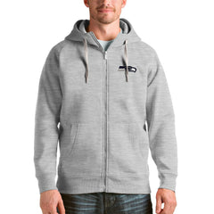 Seattle Seahawks Antigua Victory Full-Zip Hoodie Heather Gray - NFL