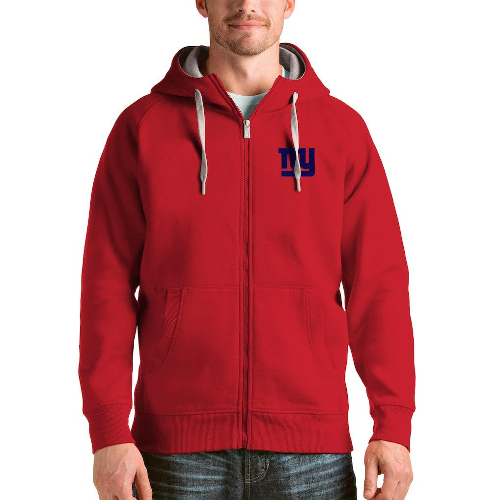 New York Giants Antigua Victory Full-Zip Hoodie Red - NFL