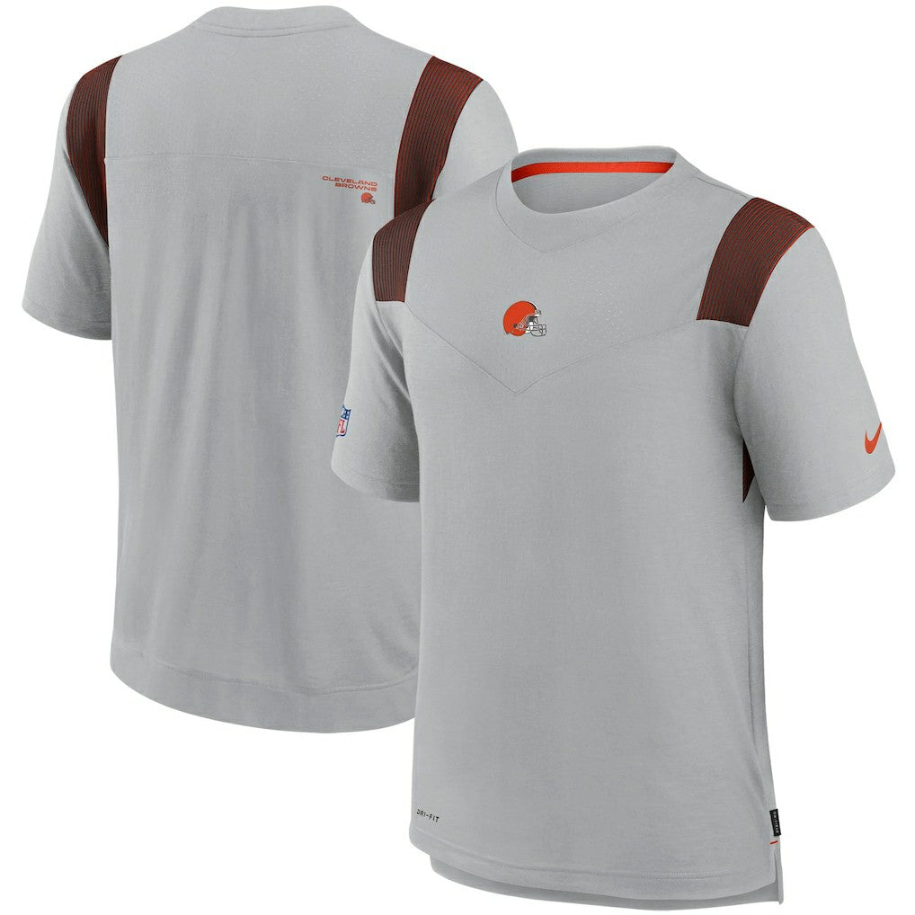 Cleveland Browns Sideline Player UV Performance T-Shirt Gray - Nike