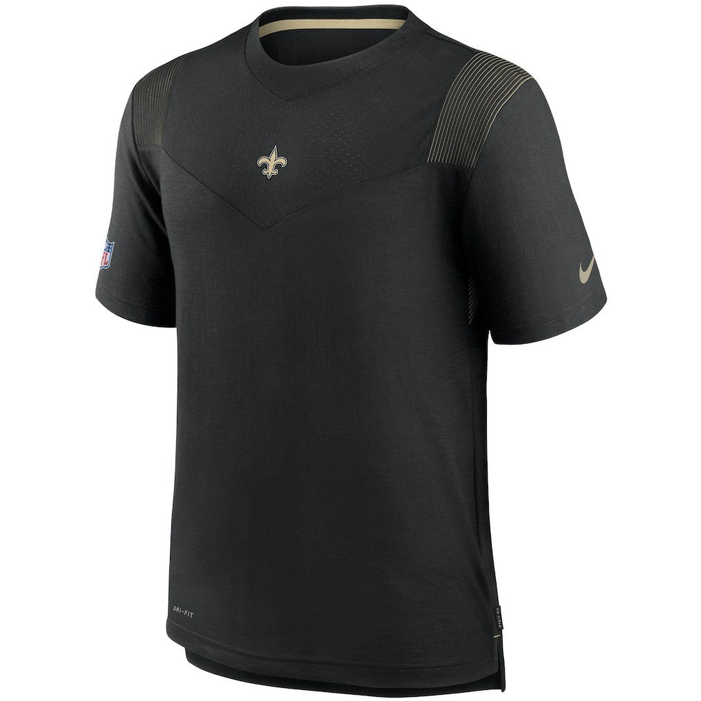 New Orleans Saints Sideline Player UV Performance T-Shirt Black - Nike