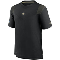 New Orleans Saints Sideline Player UV Performance T-Shirt Black - Nike