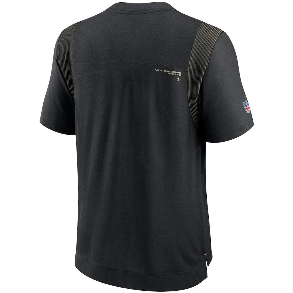 New Orleans Saints Sideline Player UV Performance T-Shirt Black - Nike