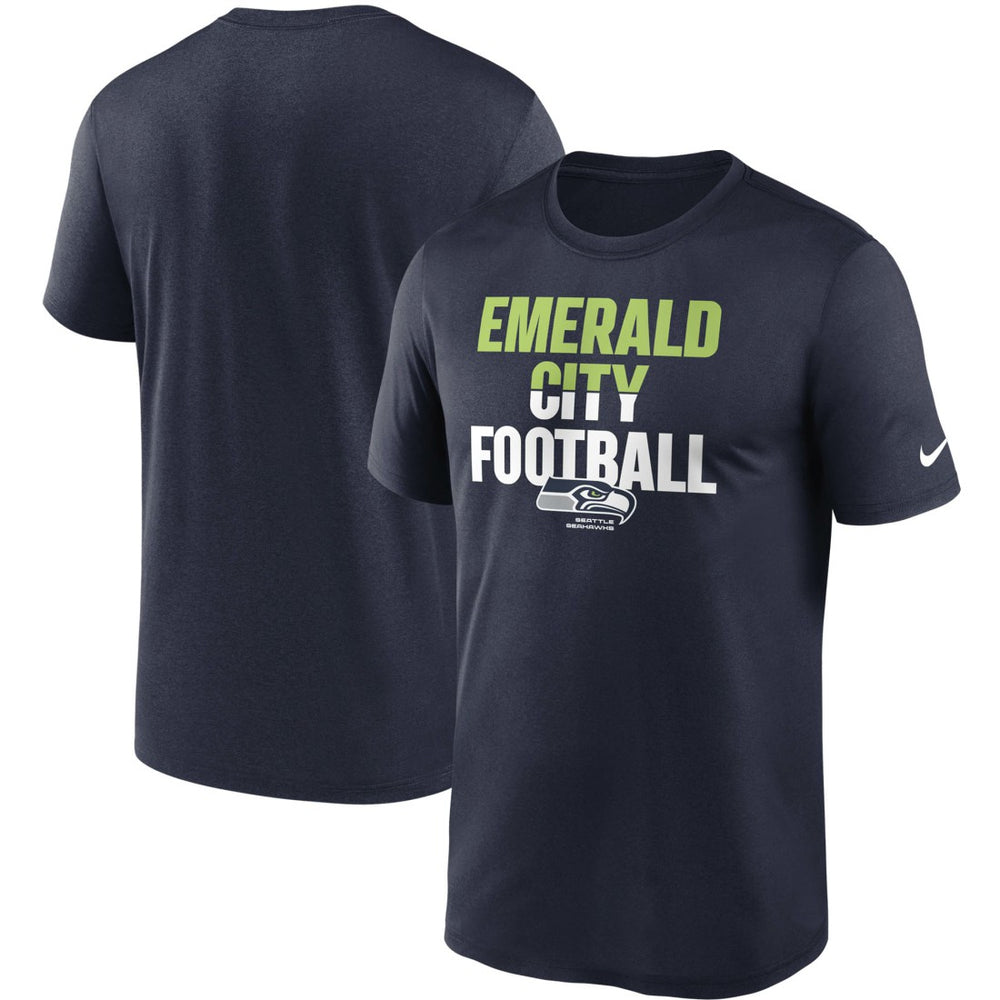Seattle Seahawks Legend Local Phrase Performance T-Shirt College Navy - Nike