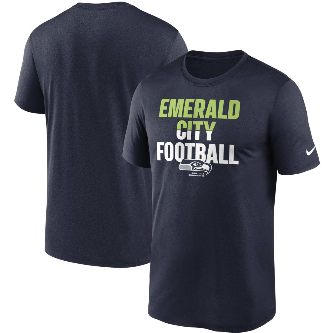 Seattle Seahawks Legend Local Phrase Performance T-Shirt College Navy - Nike