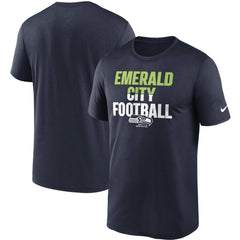Seattle Seahawks Legend Local Phrase Performance T-Shirt College Navy - Nike