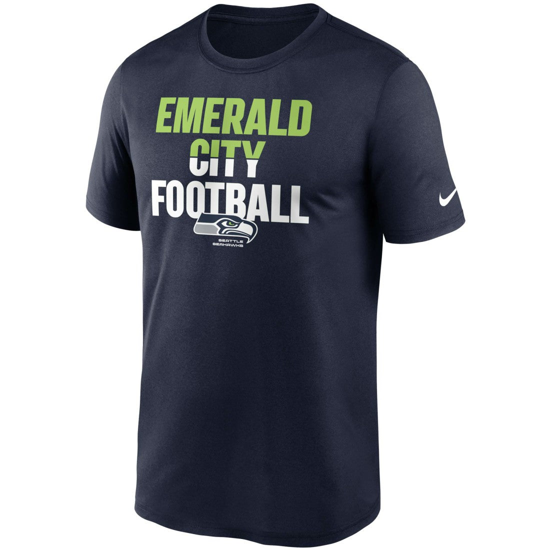 Seattle Seahawks Legend Local Phrase Performance T-Shirt College Navy - Nike