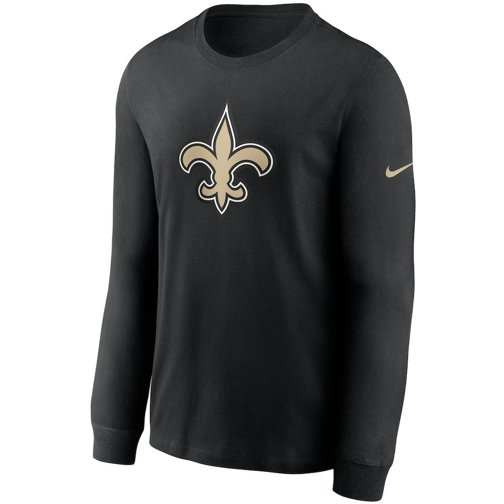New Orleans Saints Primary Logo Long Sleeve T-Shirt Black - Nike