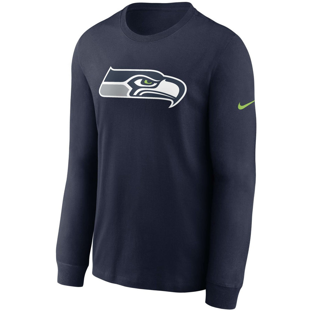 Seattle Seahawks Primary Logo Long Sleeve T-Shirt College Navy - Nike