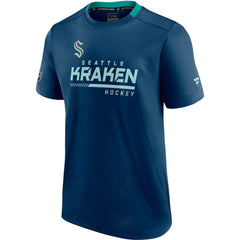 Seattle Kraken Fanatics Authentic Pro Locker Room T-Shirt Deep Sea Blue