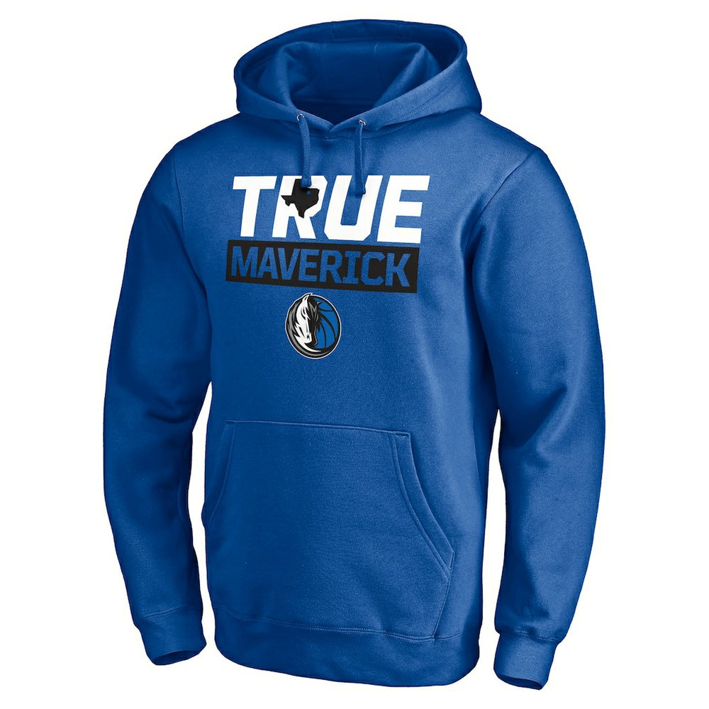 Fanatics - Dallas Mavericks Post Up Hometown Collection Fitted Pullover Hoodie - Blue