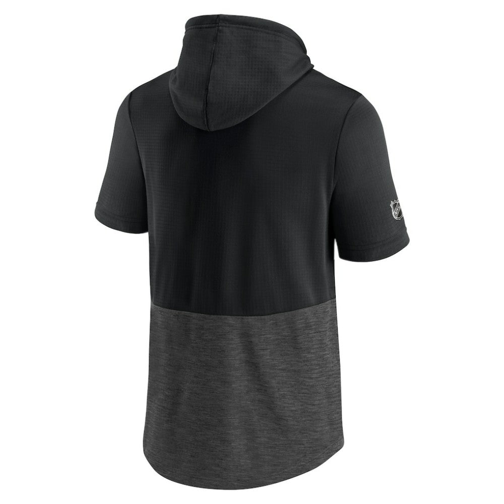 San Jose Sharks - Fanatics Authentic Pro Travel and Training Short Sleeve Pullover Hoodie Black