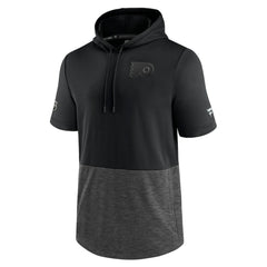 Philadelphia Flyers - Fanatics Authentic Pro Travel and Training Short Sleeve Pullover Hoodie Black