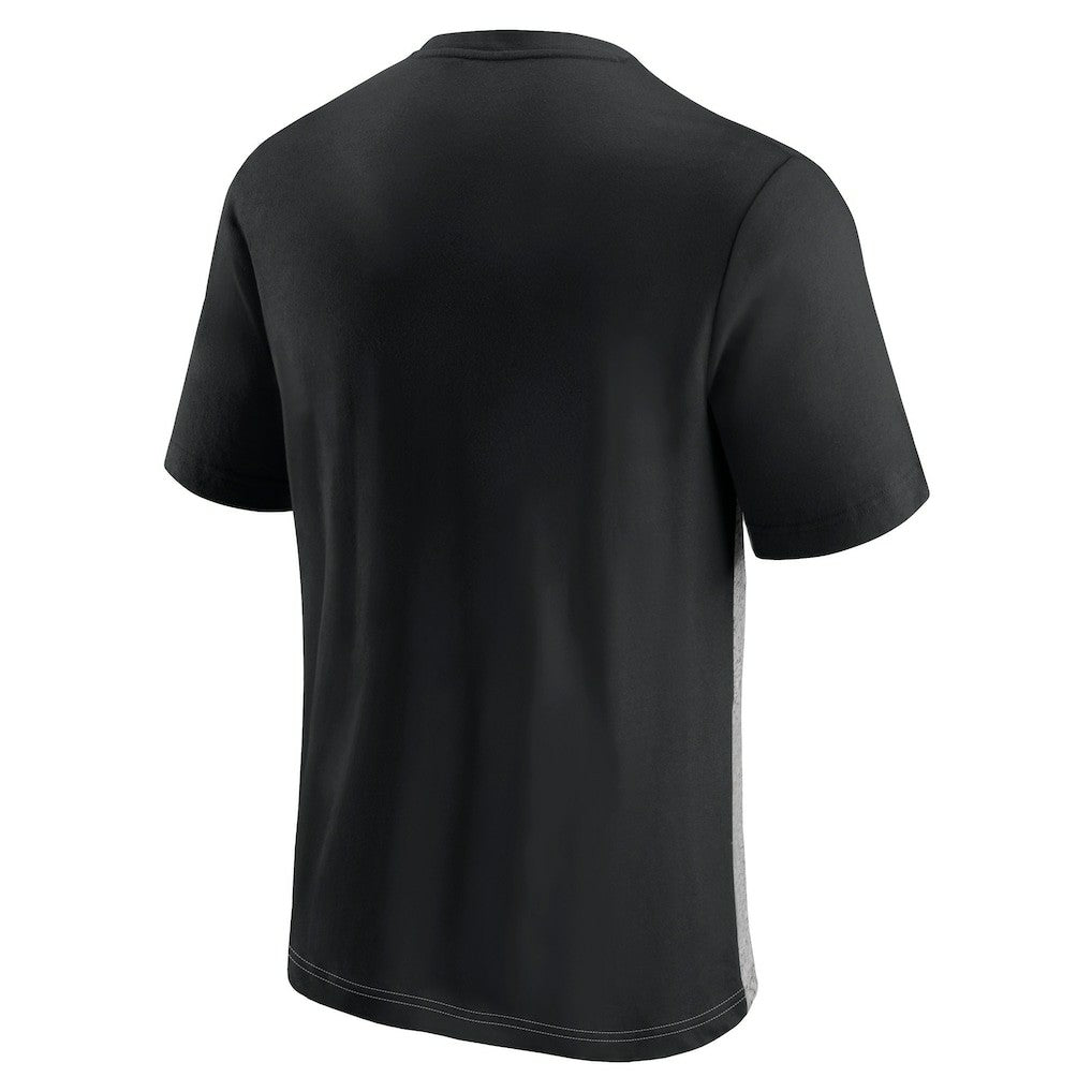 Jacksonville Jaguars Colorblock T-Shirt Black/Heathered Gray - Fanatics