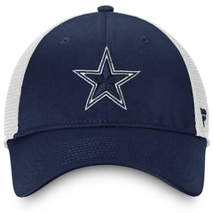 Dallas Cowboys Fundamental Trucker Unstructured Adjustable Hat Navy/White - Fanatics