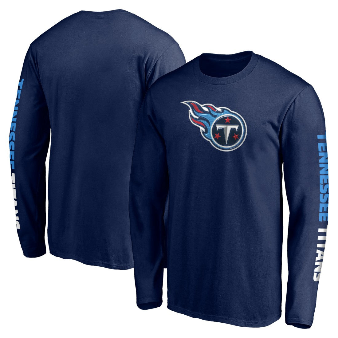 Tennessee Titans Front Runner Long Sleeve T-Shirt Navy - Fanatics