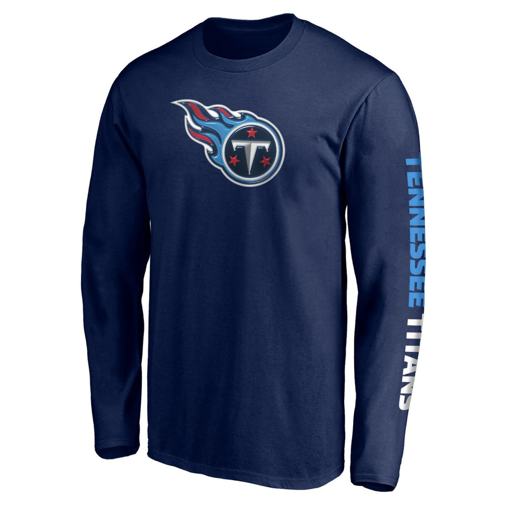 Tennessee Titans Front Runner Long Sleeve T-Shirt Navy - Fanatics