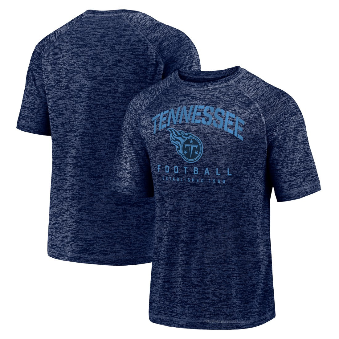 Tennessee Titans Shade Battle Ready Raglan Space-Dye T-Shirt Navy - Fanatics