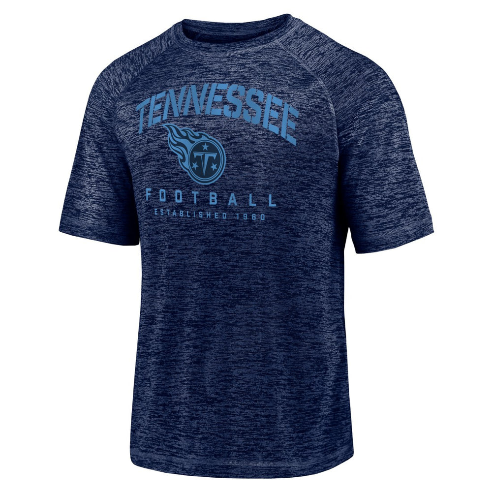 Tennessee Titans Shade Battle Ready Raglan Space-Dye T-Shirt Navy - Fanatics