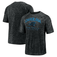 Carolina Panthers Shade Battle Ready Raglan Space-Dye T-Shirt Black - Fanatics