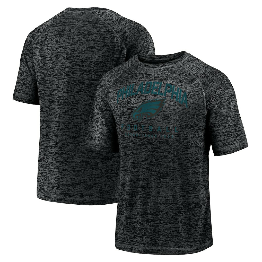 Philadelphia Eagles Shade Battle Ready Raglan Space-Dye T-Shirt Black - Fanatics