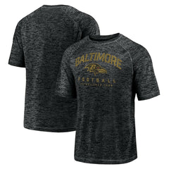 Baltimore Ravens Shade Battle Ready Raglan Space-Dye T-Shirt Black - Fanatics