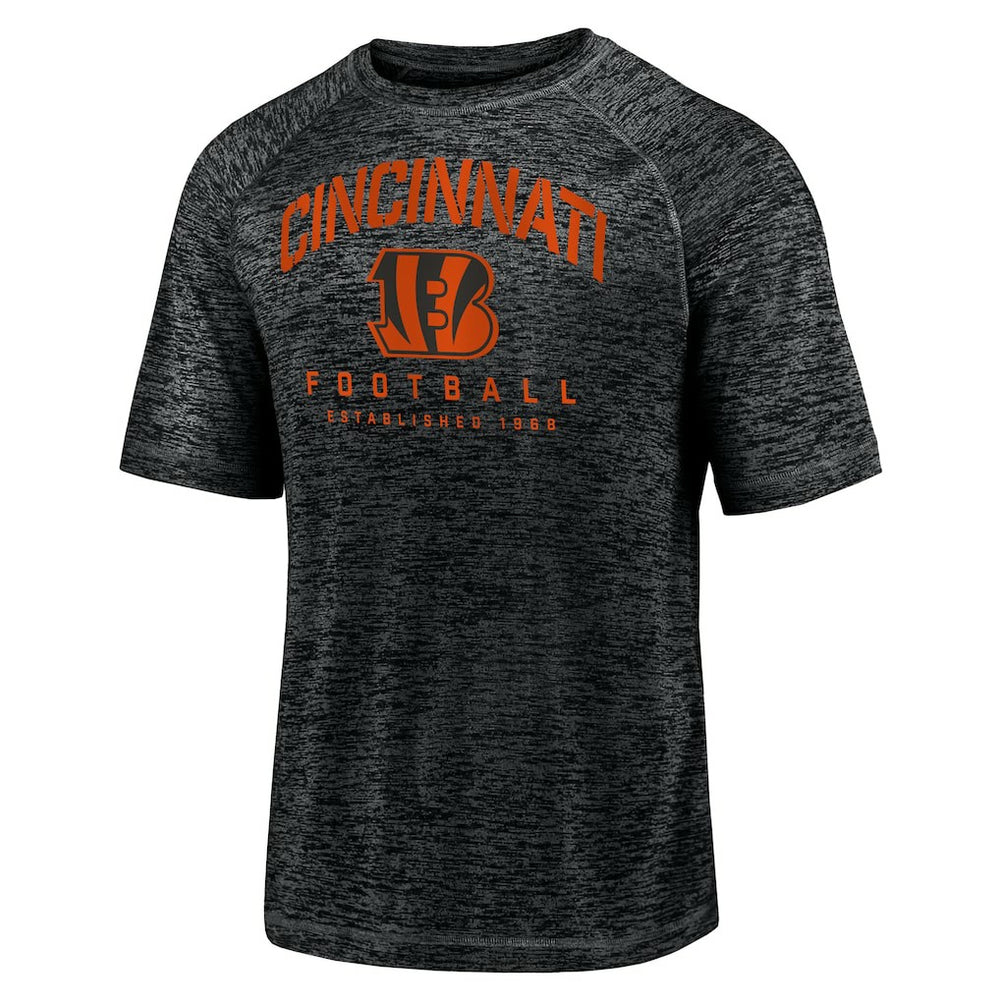 Cincinnati Bengals Shade Battle Ready Raglan Space-Dye T-Shirt Black - Fanatics