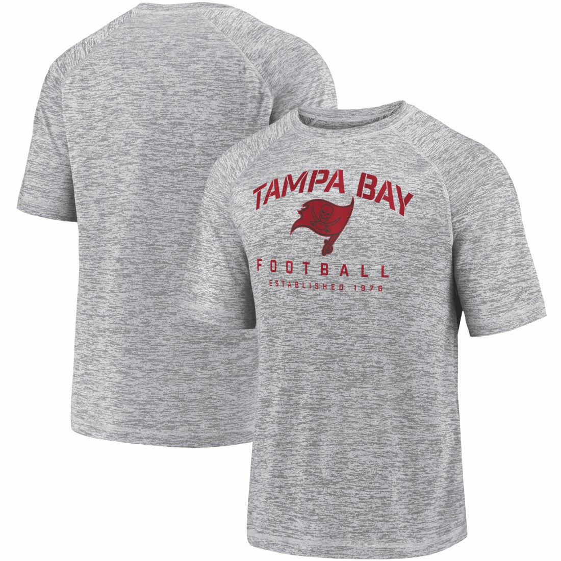 Tampa Bay Buccaneers Shade Battle Ready Raglan Space-Dye T-Shirt Gray - Fanatics