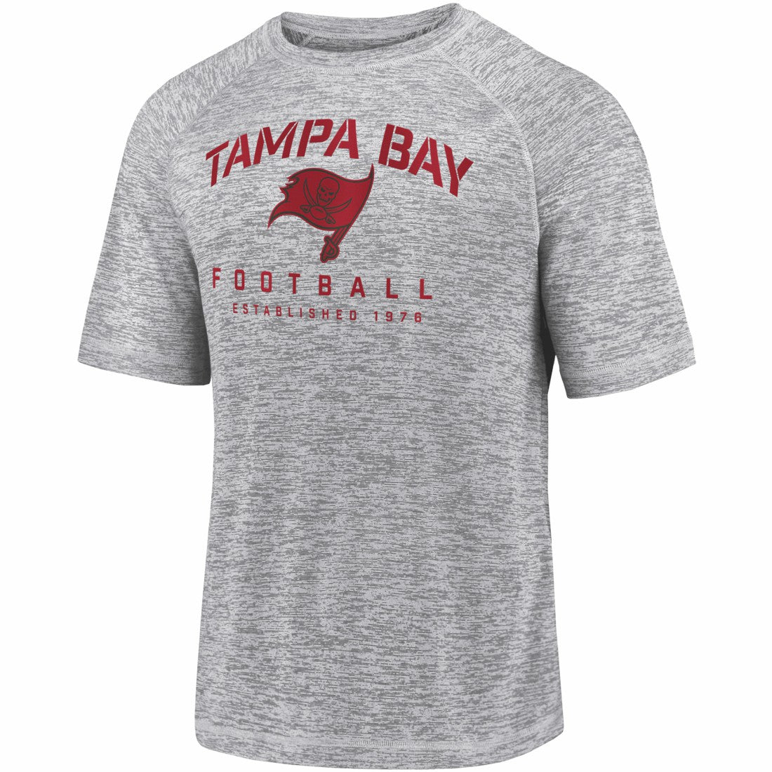 Tampa Bay Buccaneers Shade Battle Ready Raglan Space-Dye T-Shirt Gray - Fanatics