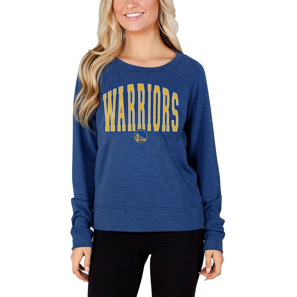 NBA - Golden State Warriors Concepts Sport Women's Mainstream Terry Long Sleeve Top - Royal