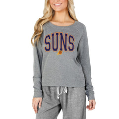 NBA - Phoenix Suns Concepts Sport Women's Mainstream Terry Long Sleeve Top - Gray