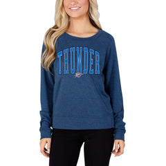 NBA - Oklahoma City Thunder Concepts Sport Women's Mainstream Terry Long Sleeve Top - Navy