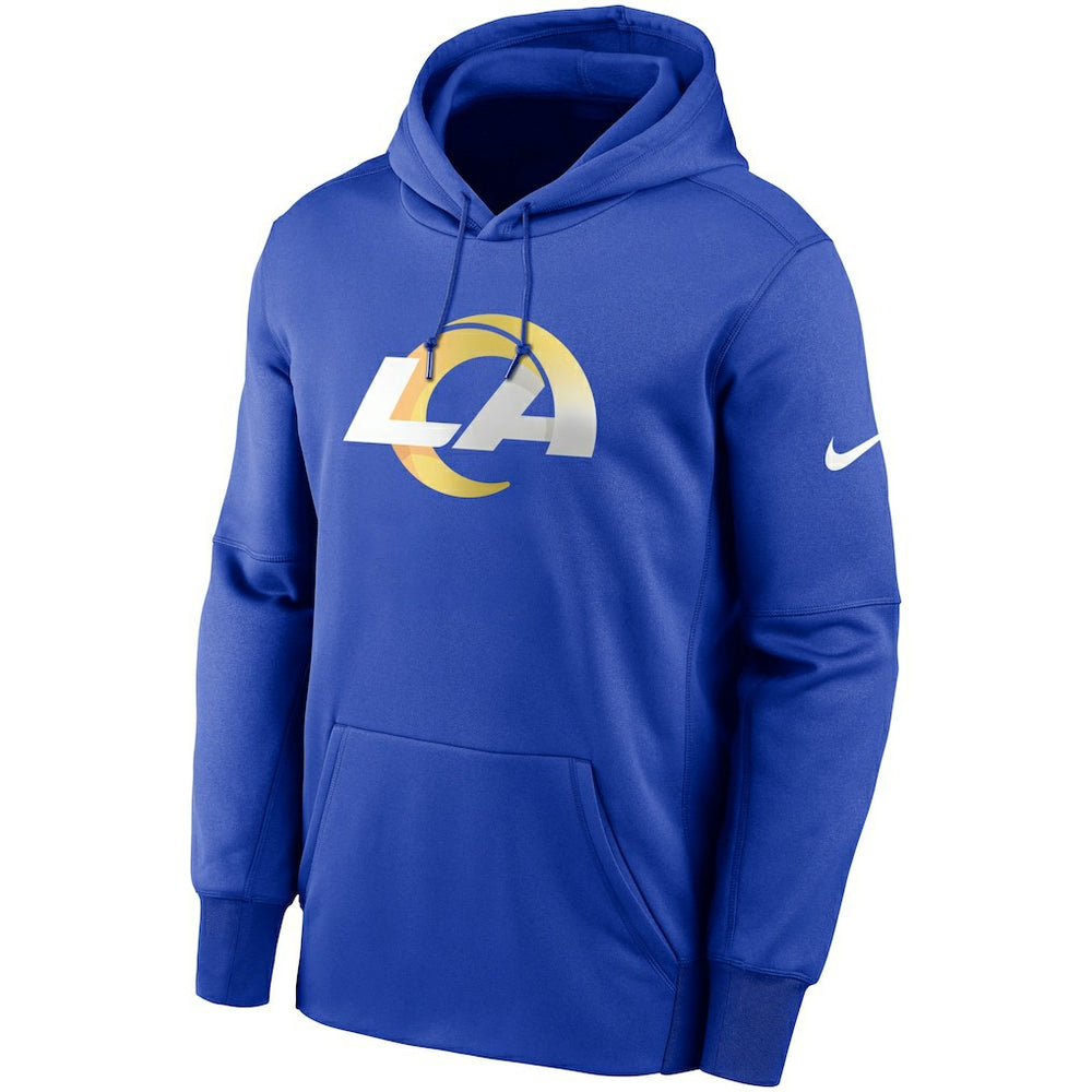 Los Angeles Rams Primary Logo Therma Performance Pullover Hoodie Royal - Nike
