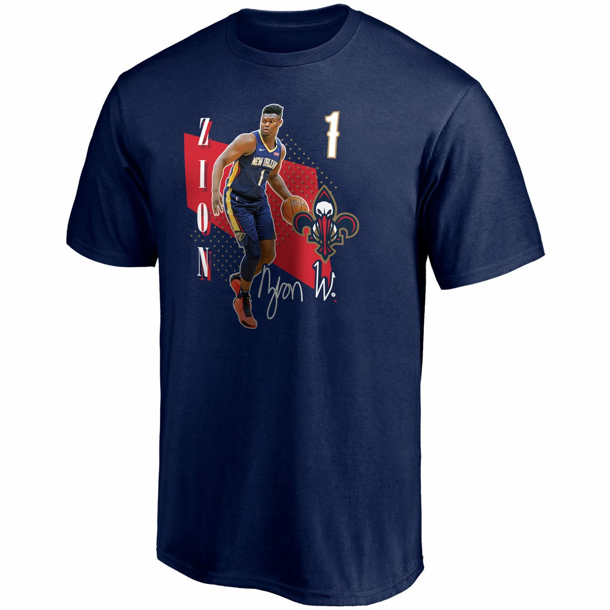 Fanatics - Zion Williamson New Orleans Pelicans Pick & Roll T-Shirt - Navy