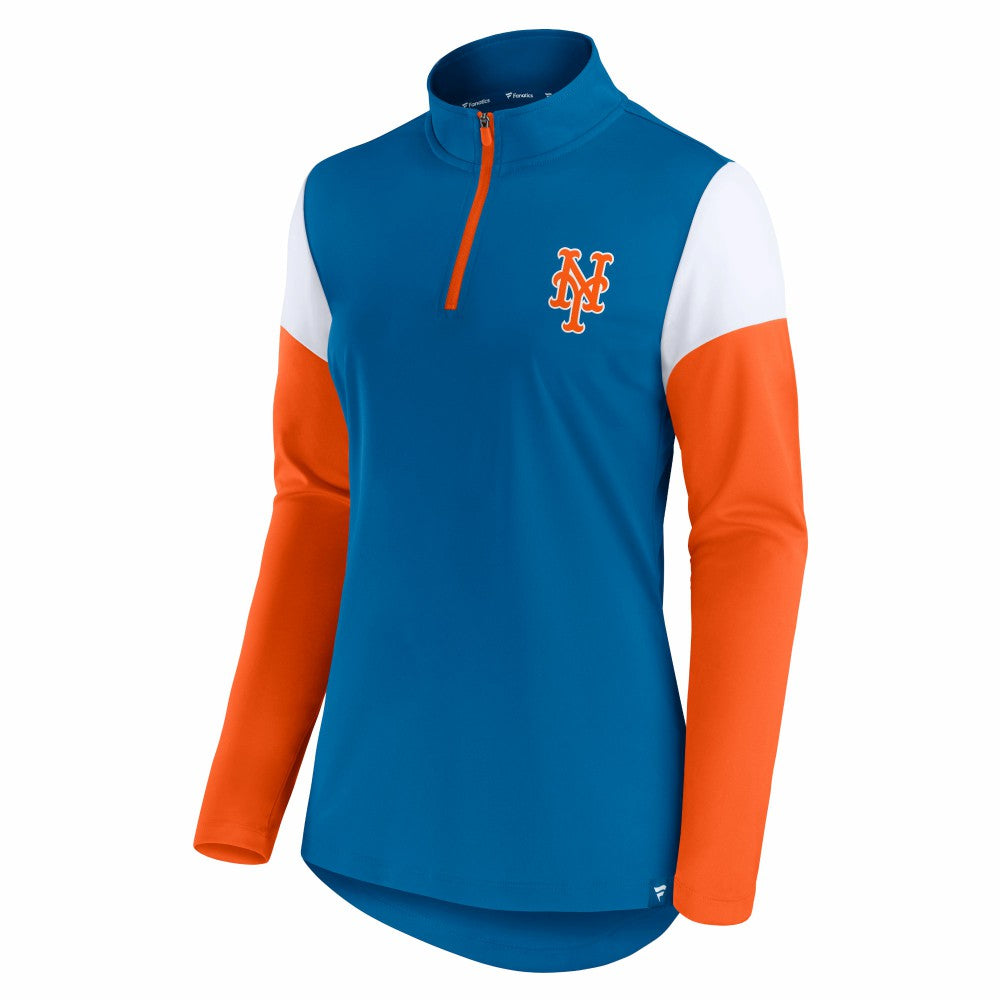 New York Mets Fanatics Women's Authentic Fleece Quarter-Zip Jacket Sale