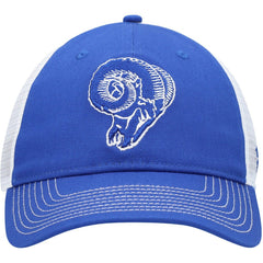 Los Angeles Rams Fundamental Vintage Trucker Unstructured Adjustable Hat Royal/White - Fanatics