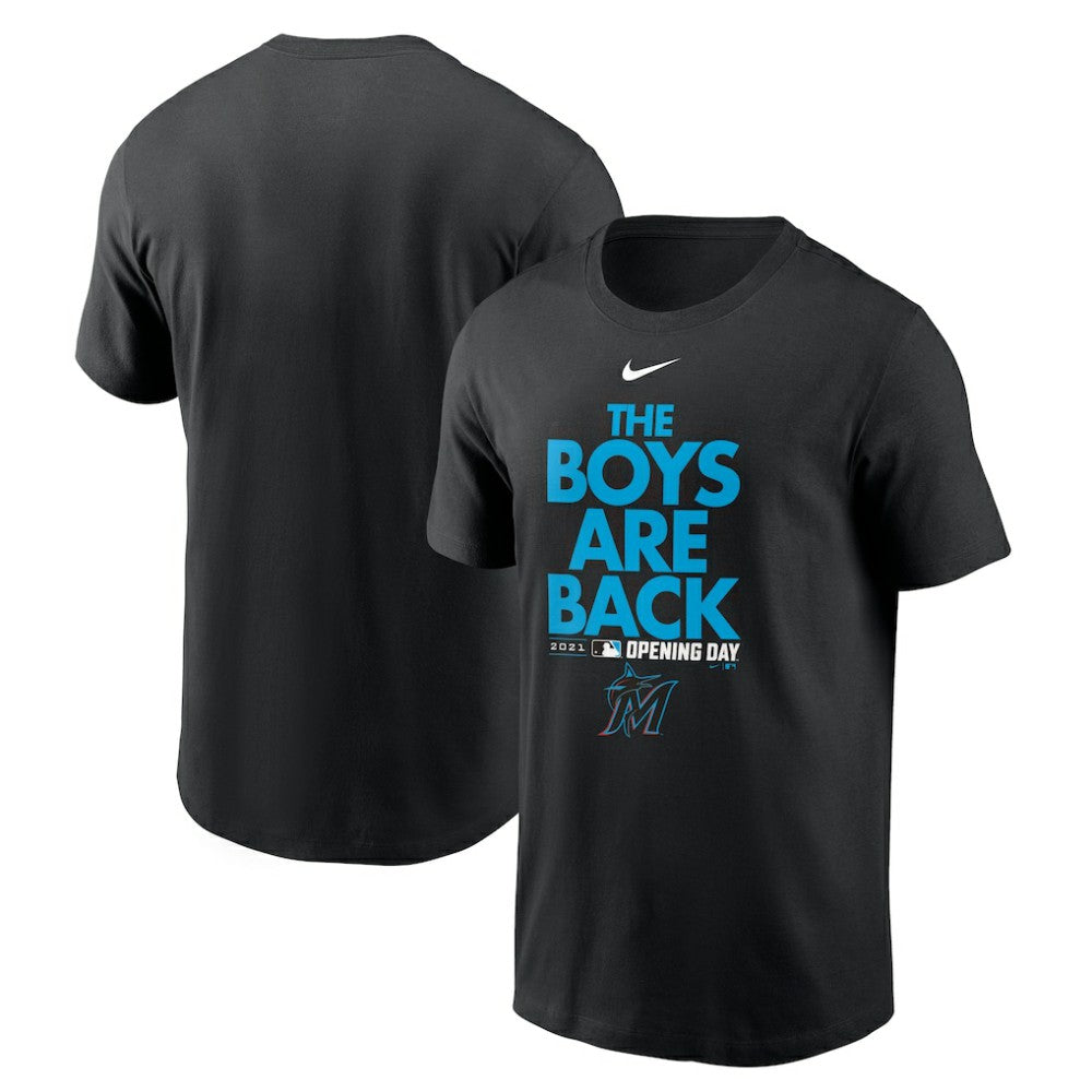Miami Marlins Nike 2021 Opening Day Phrase T-Shirt On Sale