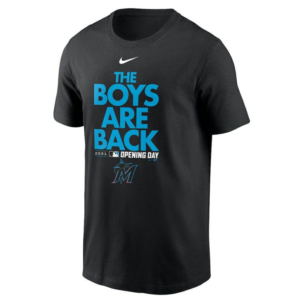 Miami Marlins Nike 2021 Opening Day Phrase T-Shirt On Sale