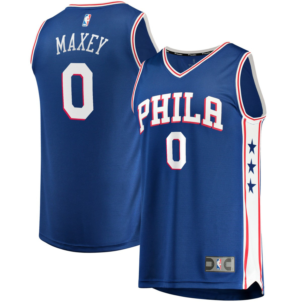 Fanatics - Tyrese Maxey Philadelphia 76ers Fast Replica Jersey Royal - Icon Edition