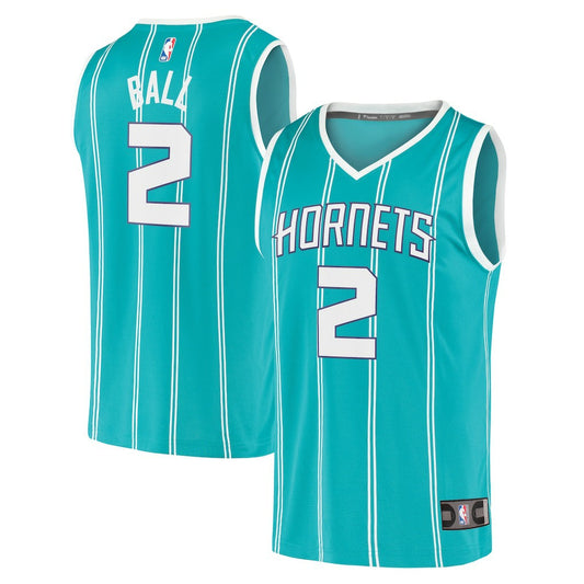 LaMelo Ball Charlotte Hornets Fast Break Replica Jersey Teal - Icon Edition | NBA Jerseys