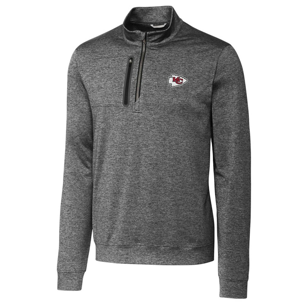 Kansas City Chiefs Cutter & Buck Stealth Quarter-Zip Jacket Gray - NFL