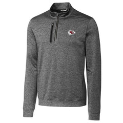 Kansas City Chiefs Cutter & Buck Stealth Quarter-Zip Jacket Gray - NFL