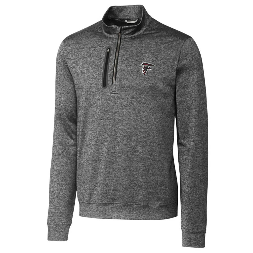 Atlanta Falcons Cutter & Buck Stealth Quarter-Zip Jacket Gray - NFL