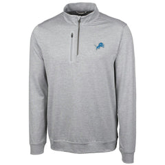 Detroit Lions Cutter & Buck Stealth Quarter-Zip Jacket Cream - NFL