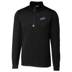 Buffalo Bills Cutter & Buck Traverse Quarter-Zip Pullover Jacket Black - NFL