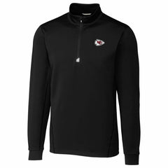 Kansas City Chiefs Cutter & Buck Traverse Quarter-Zip Pullover Jacket Black - NFL