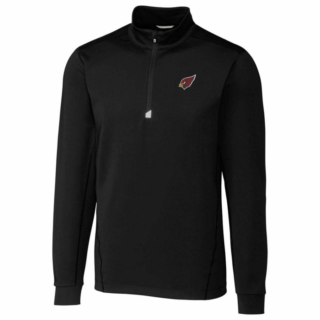 Arizona Cardinals Cutter & Buck Traverse Quarter-Zip Pullover Jacket Black - NFL