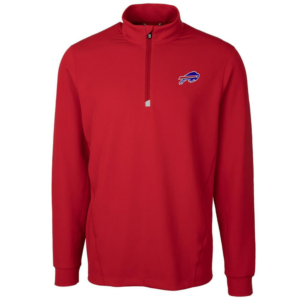 Buffalo Bills Cutter & Buck Traverse Quarter-Zip Pullover Jacket Red - NFL