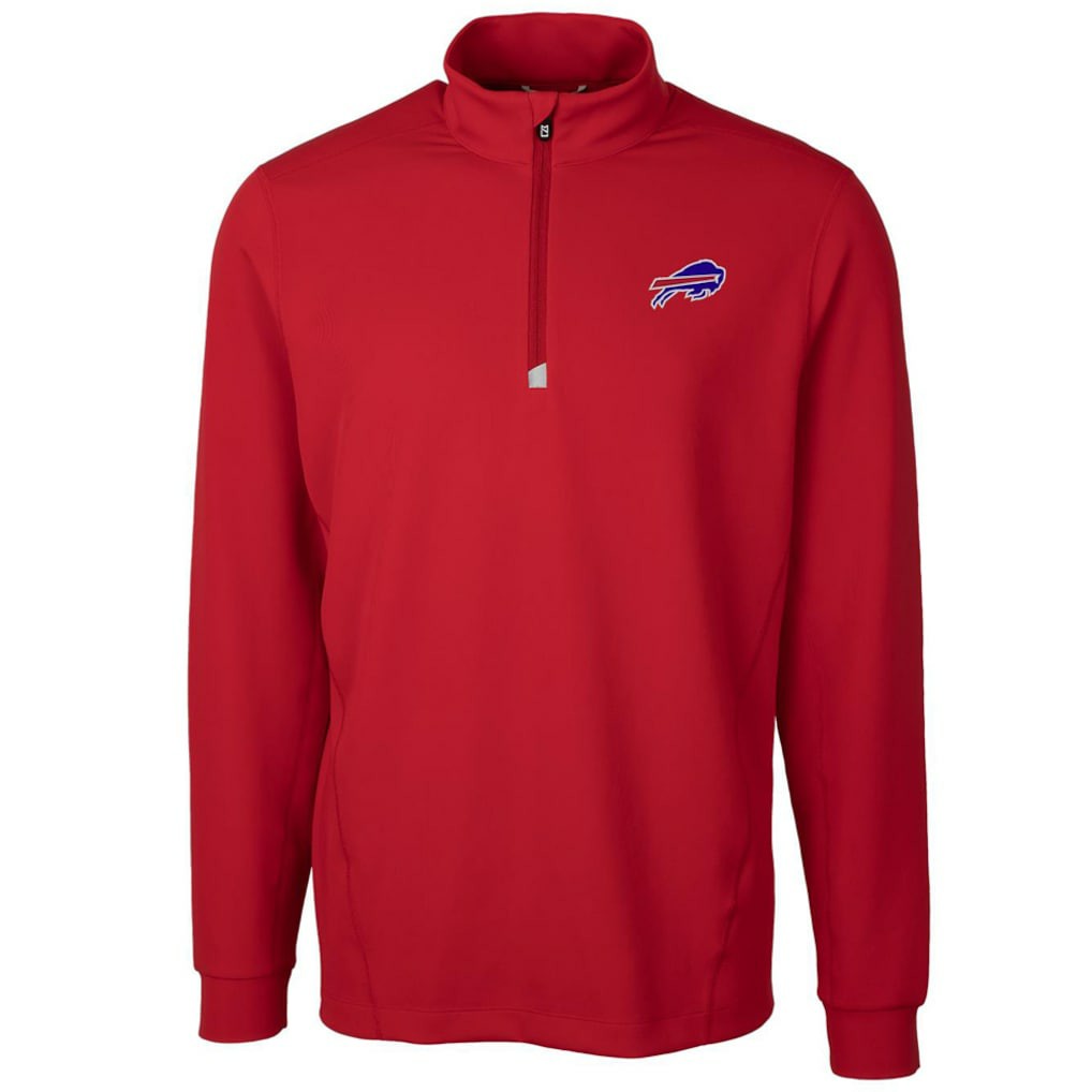 Buffalo Bills Cutter & Buck Traverse Quarter-Zip Pullover Jacket Red - NFL